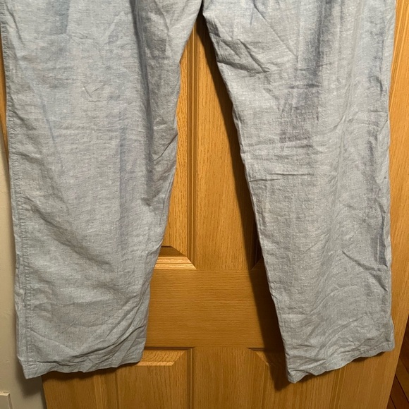 NWT Bailey's Point 100% Light Blue Linen Pants - Picture 9 of 10